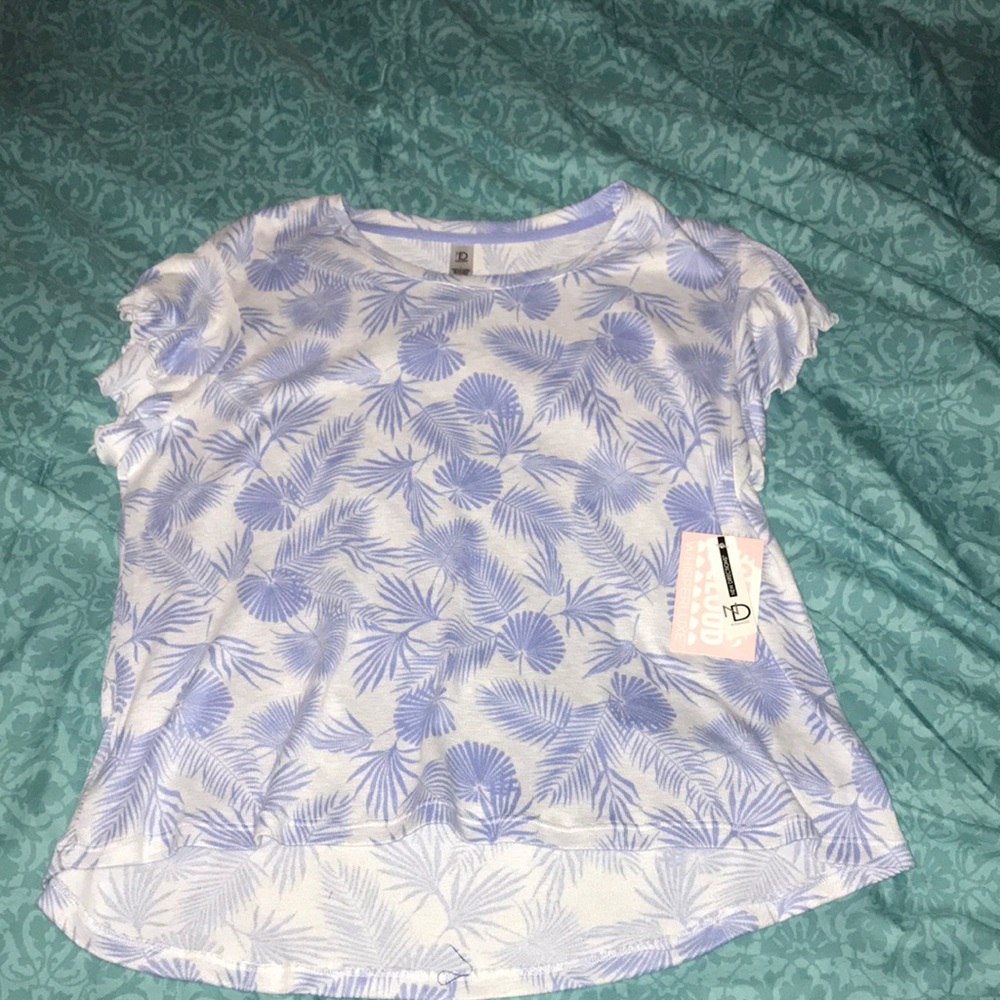 Short sleeve lead top sleep shirt